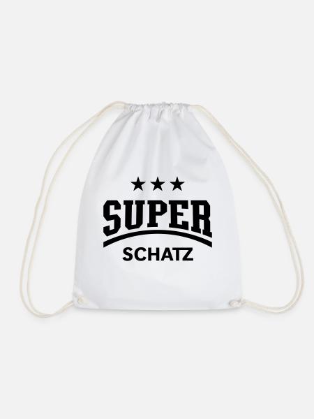Super Schatz (Schatzi) - Turnbeutel - Weiß