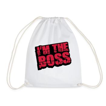 Cool I´m la conception de Logo Boss - Sac de sport léger - blanc - Devant