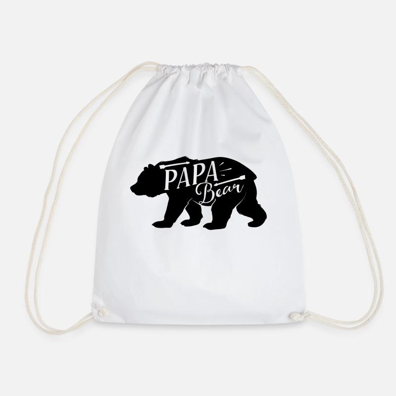 Papa Bear - Turnbeutel - Weiß