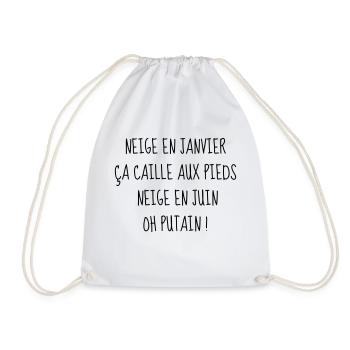 Humour - Drôle - Blague - Rire - Fun - Cool - Sac de sport léger - blanc - Devant