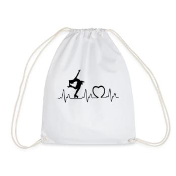 Heartbeat avec coeur roll2 - Sac de sport léger - blanc - Devant