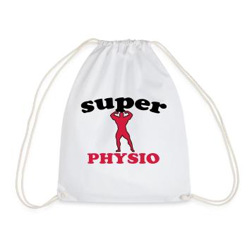 Super physio - Turnbeutel - Weiß - Vorne