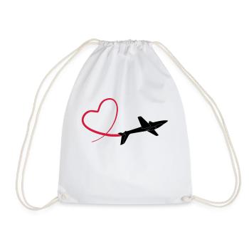 Kunstflug aerobatic Fox - Drawstring Bag - white - Front