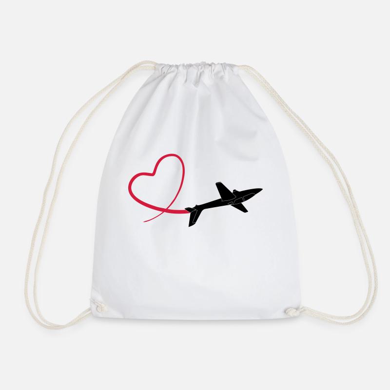 Kunstflug aerobatic Fox - Drawstring Bag - white