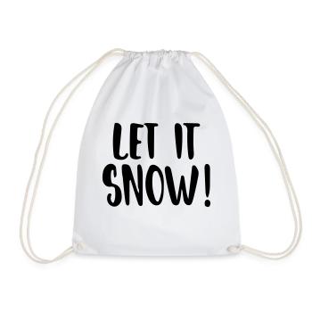 Let it Snow - Drawstring Bag - white - Front