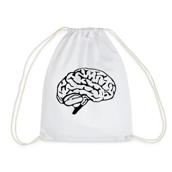 brain design - Turnbeutel - Weiß - Vorne