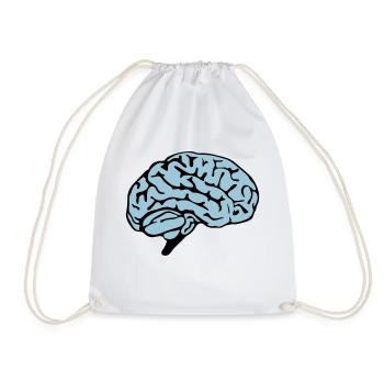 brain design - Turnbeutel - Weiß - Vorne
