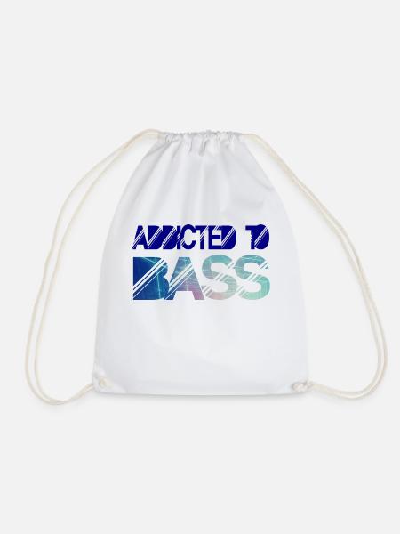 Addicted to bass - Turnbeutel - Weiß