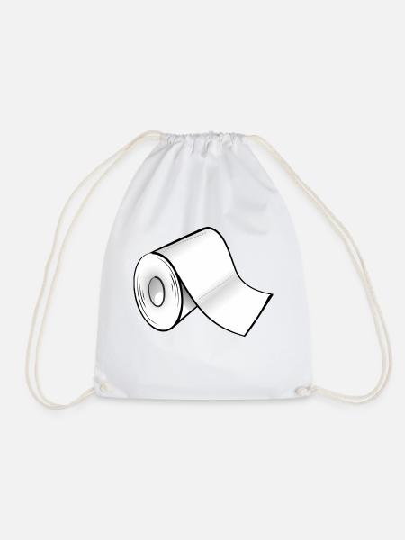 Klopapier - Turnbeutel - Weiß