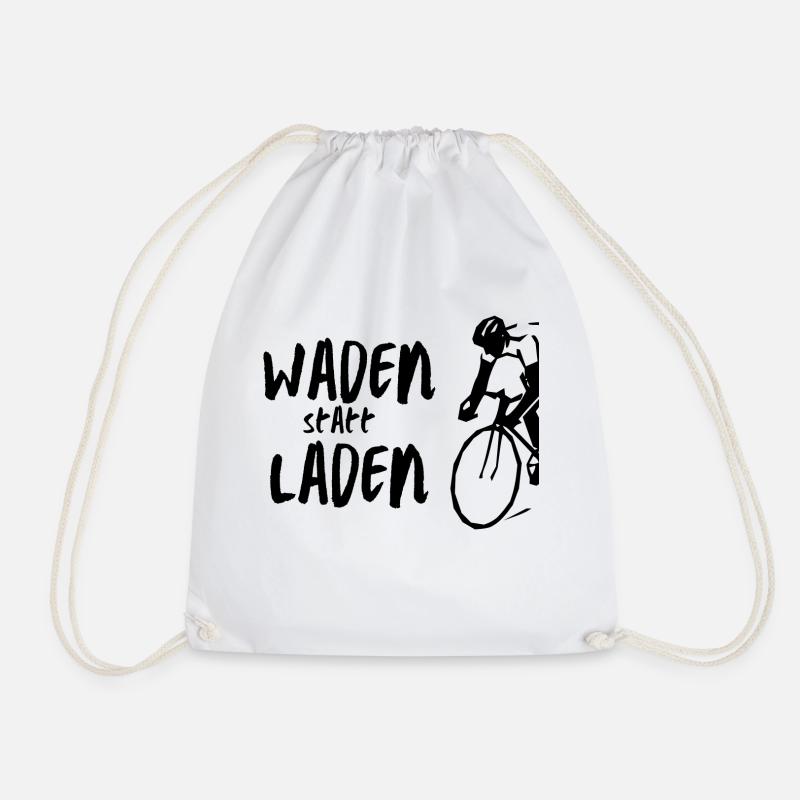 Waden statt laden - Turnbeutel - Weiß