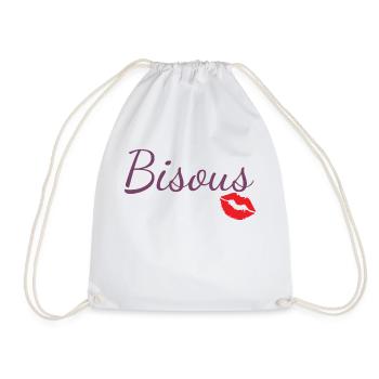 Bisous - Sac de sport léger - blanc - Devant