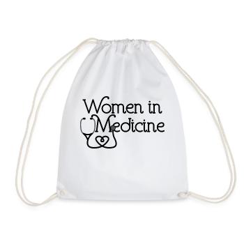 Women In Medicine, Physician, Health Professional - Drawstring Bag - white - Front