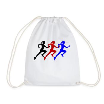 Runners - Drawstring Bag - white - Front