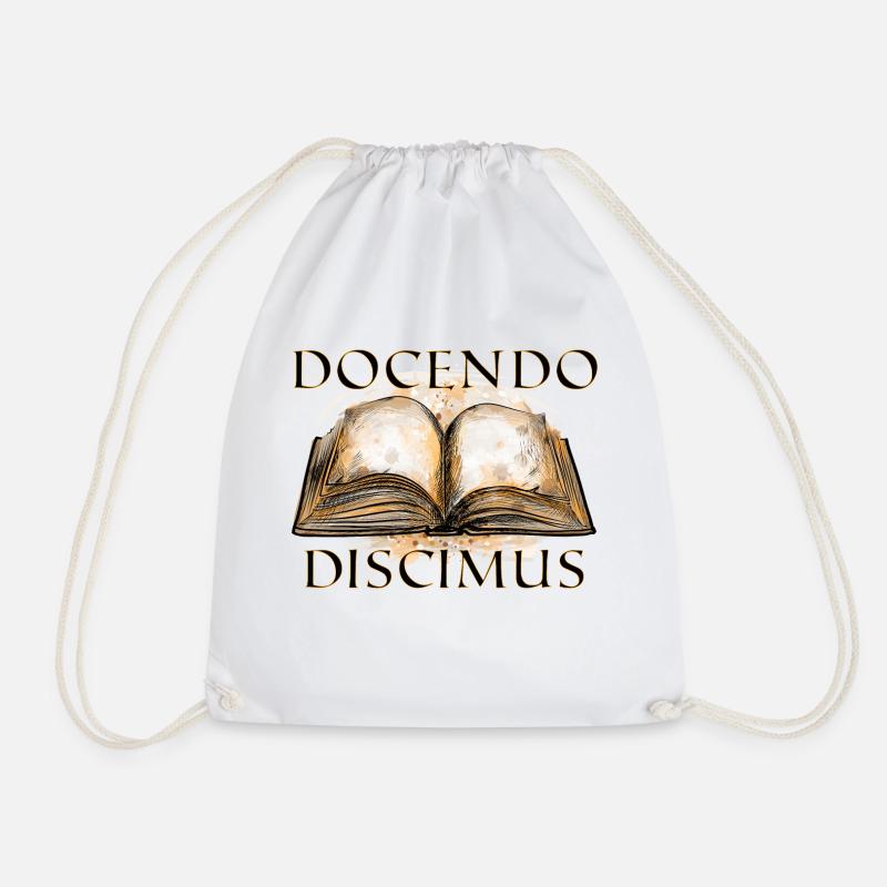 Docendo Discimus Durch Lehren lernen wir - Turnbeutel - Weiß