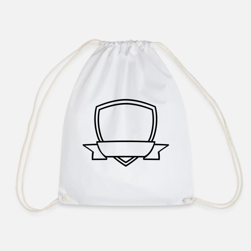 Bouclier de bannière vide - Sac de sport léger - blanc