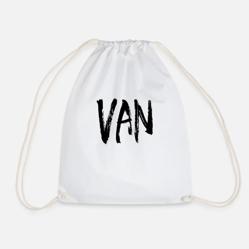 Van - Drawstring Bag - white