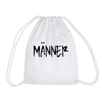Männer - Turnbeutel - Weiß - Vorne