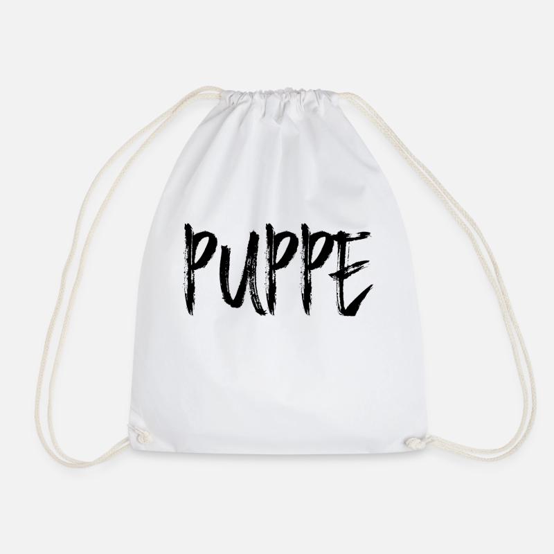 Puppe - Turnbeutel - Weiß