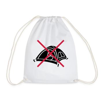 Forbidden Stay outside Tent - Drawstring Bag - white - Front
