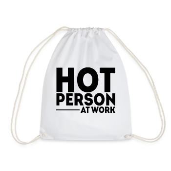 Personne chaude au travail 3 - Sac de sport léger - blanc - Devant