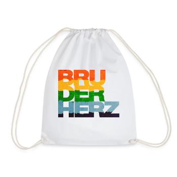 Bruderherz Bester Bruder der Welt Geschenkidee - Turnbeutel - Weiß - Vorne