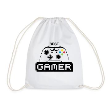 Best Gamer - Turnbeutel - Weiß - Vorne