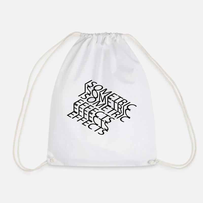isometric effects - Turnbeutel - Weiß