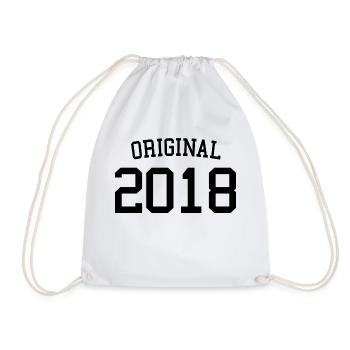 Original 2018 - 5 Years Old, 5th Birthday Kids - Drawstring Bag - white - Front