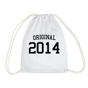 Original 2014 - 9 Years Old, 9th Birthday Kids - Drawstring Bag - white - Front