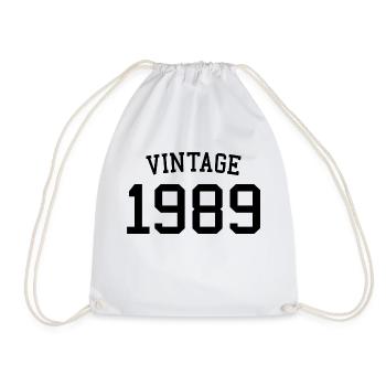 Jahrgang 1989, 35. Geburtstag Männer Frauen 35 Jahre alt - Turnbeutel - Weiß - Vorne