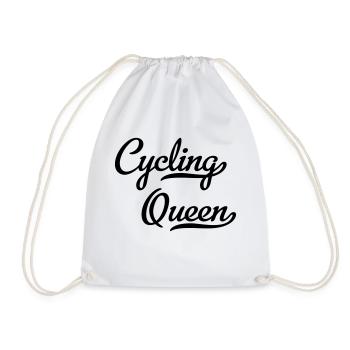 Bicycle - Drawstring Bag - white - Front
