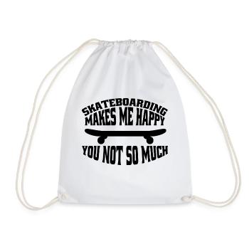 Skateboard Sakten Skateboarding Longboard Skater - Sac de sport léger - blanc - Devant