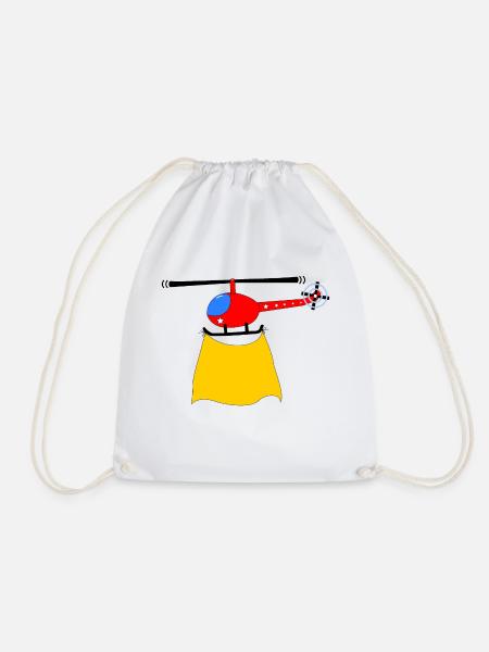 Fête des enfants en hélicoptère - Sac de sport léger - blanc
