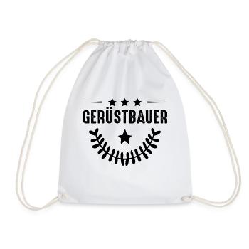 Scaffolding profession - Drawstring Bag - white - Front