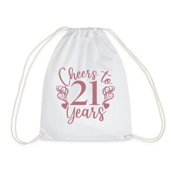 Vive le 21e anniversaire de 21 ans - Sac de sport léger - blanc - Devant