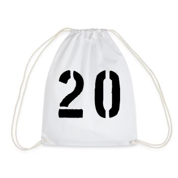 20 - Drawstring Bag - white - Front