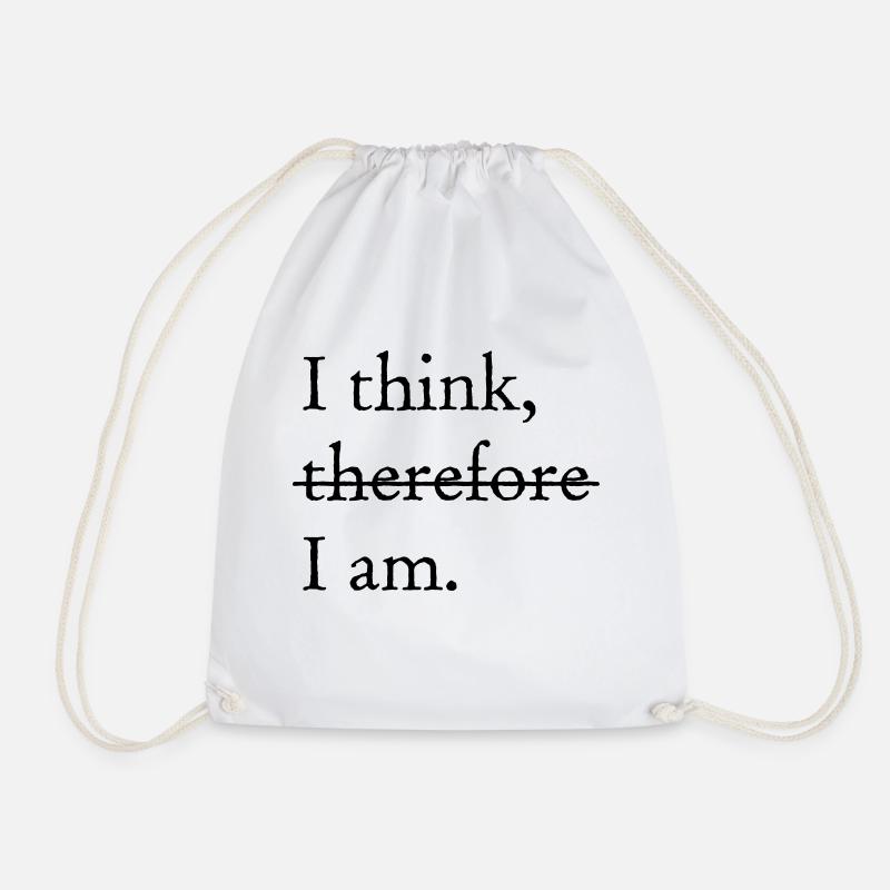 I think, I am - Turnbeutel - Weiß