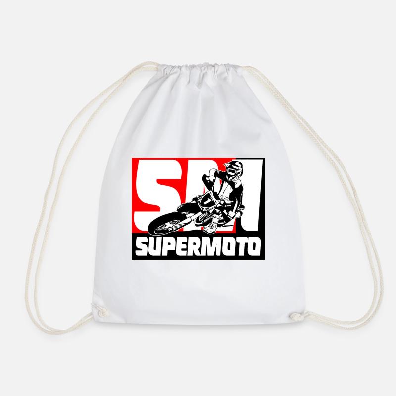 Supermoto - Turnbeutel - Weiß