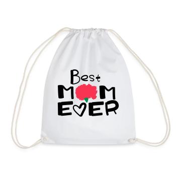 Happy Mothers Day lettering 2 - Drawstring Bag - white - Front
