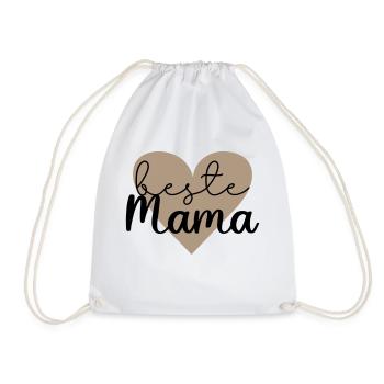 beste Mama - Turnbeutel - Weiß - Vorne