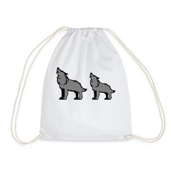 Meute de loups - Sac de sport léger - blanc - Devant