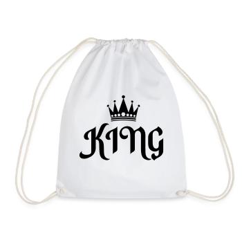 king 01 - Turnbeutel - Weiß - Vorne