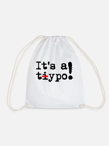 It's a typo - Turnbeutel - Weiß