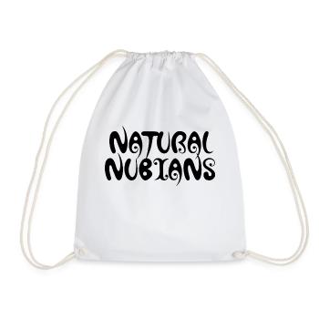 NATURAL NUBIANS b - Drawstring Bag - white - Front