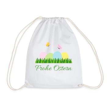 Happy Easter - Drawstring Bag - white - Front