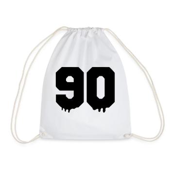 90 - Drawstring Bag - white - Front