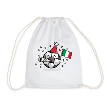 Football Fan Italy - Drawstring Bag - white - Front