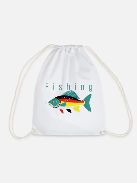 Fishing - Turnbeutel - Weiß