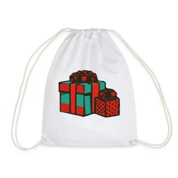 geschenke weihnachten - Turnbeutel - Weiß - Vorne