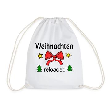 Weihnachten reloaded - Turnbeutel - Weiß - Vorne